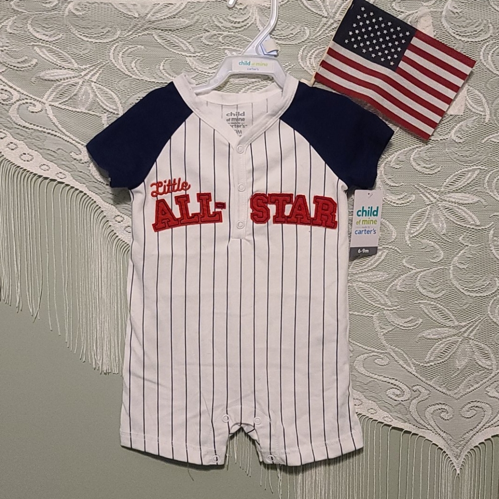 "Little ALL STAR" romper (6-9 months)